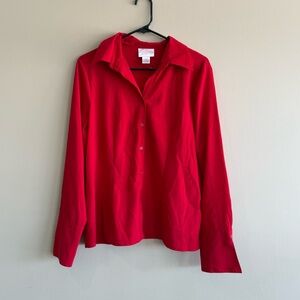 Worthington Red Button Down Shirt